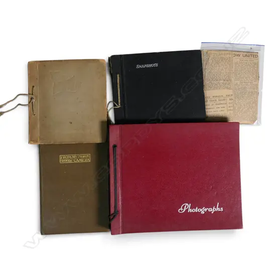 FOUR EARLY-MID 20thC PHOTOGRAPH ALBUMS